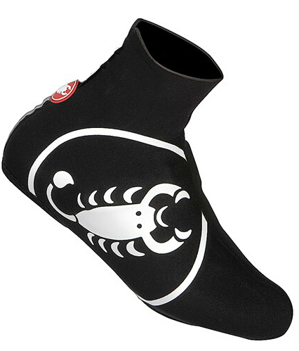 2014 Castelli Cubre zapatillas negro y blanco